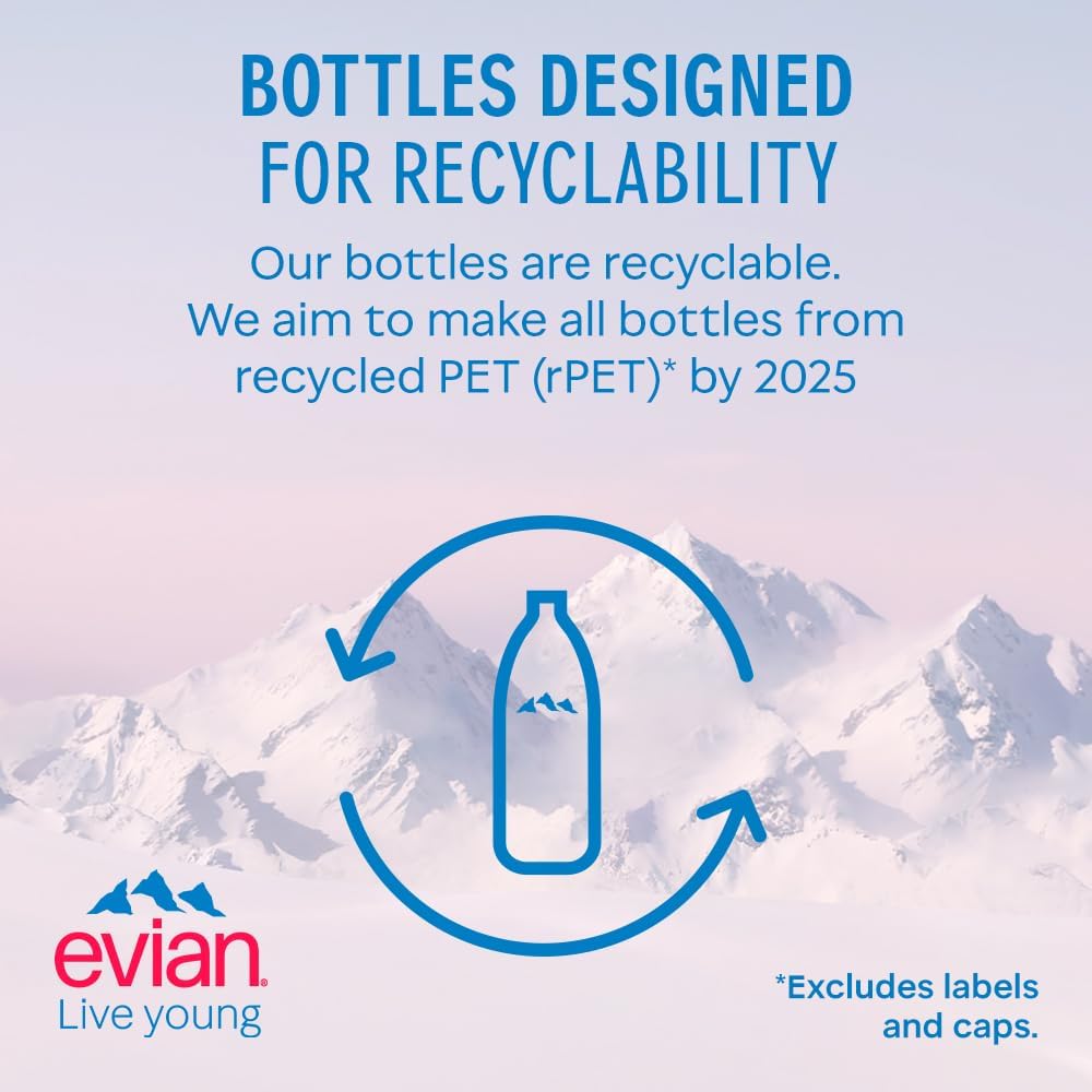 Evian Still Mineral Water, 24 x 0.5L
