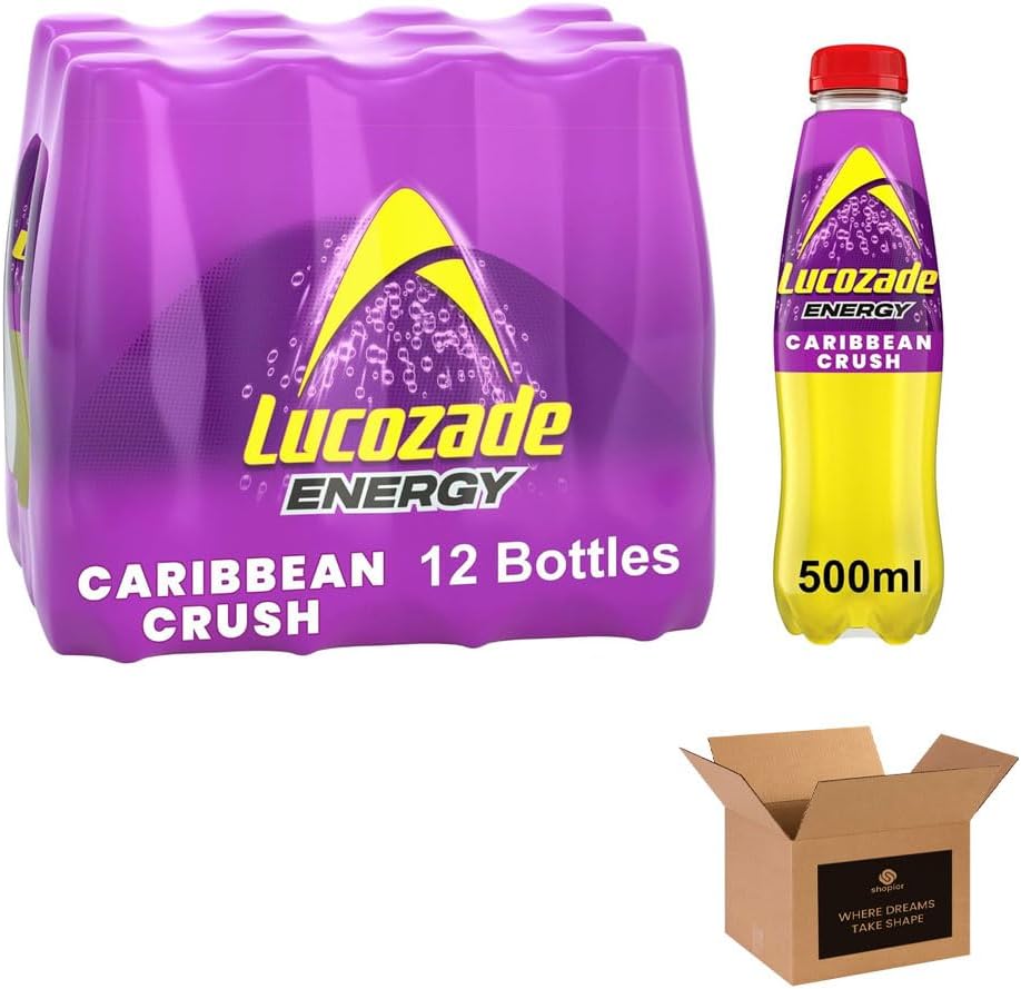 Energy Drink Bottles – Sparkling Glucose Energy Boost Flavoured Drinks – Classic Carbonated Refreshing Drink for Sports, Work, Study & Hydration (380 ml (Pack of 24), Orignal)
