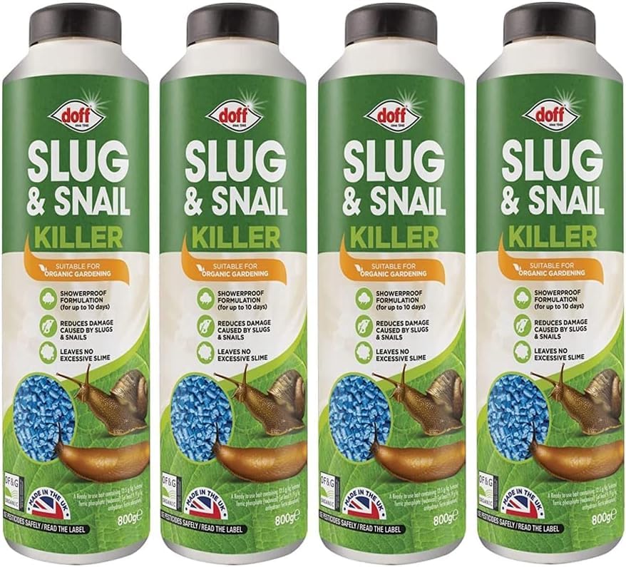 Shopior | Slug & Snail Killer 800g | Protect Garden with Powerful Organic Slug and Snail Killer Repellent Control Pellets | Pet-Friendly Organic Gardening Slug Trap Stops Pests (Pack of 1)