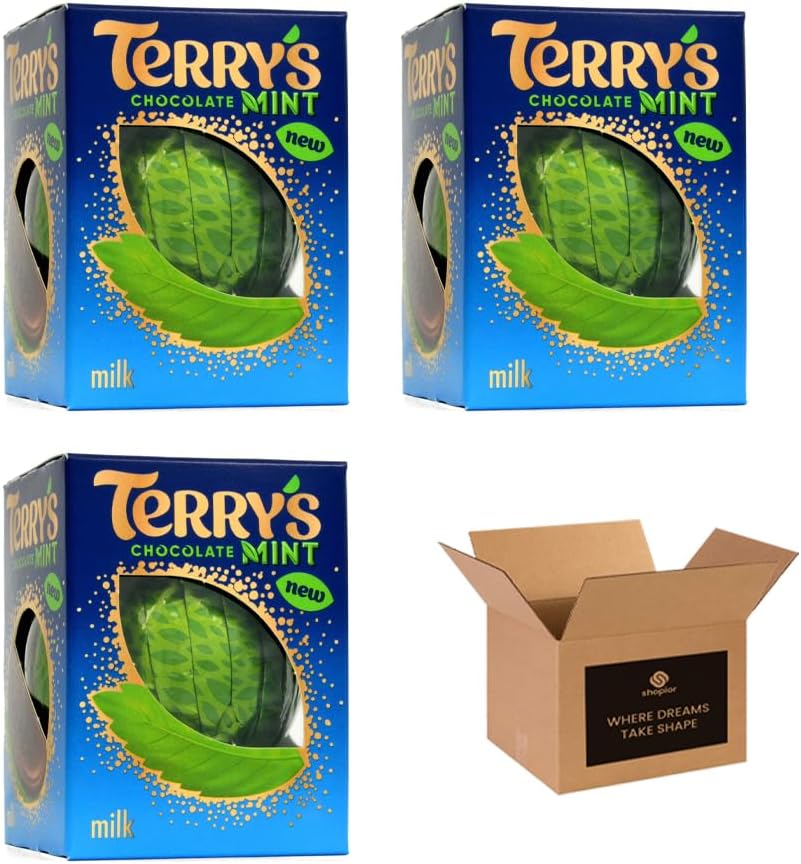 Variety Pack – Milk Chocolate, Mint & Orange Flavours – Tasty British Choco Treat | For Sharing, Gifting, Christmas, Birthday & Hampers - Kids Adult Treats (Pack 6, Terry's Orange)