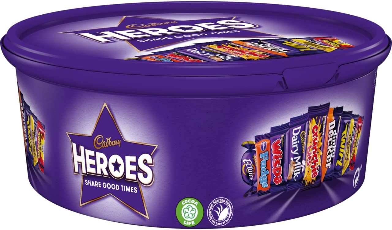 Cadbury Heroes Chocolate Tub 550G