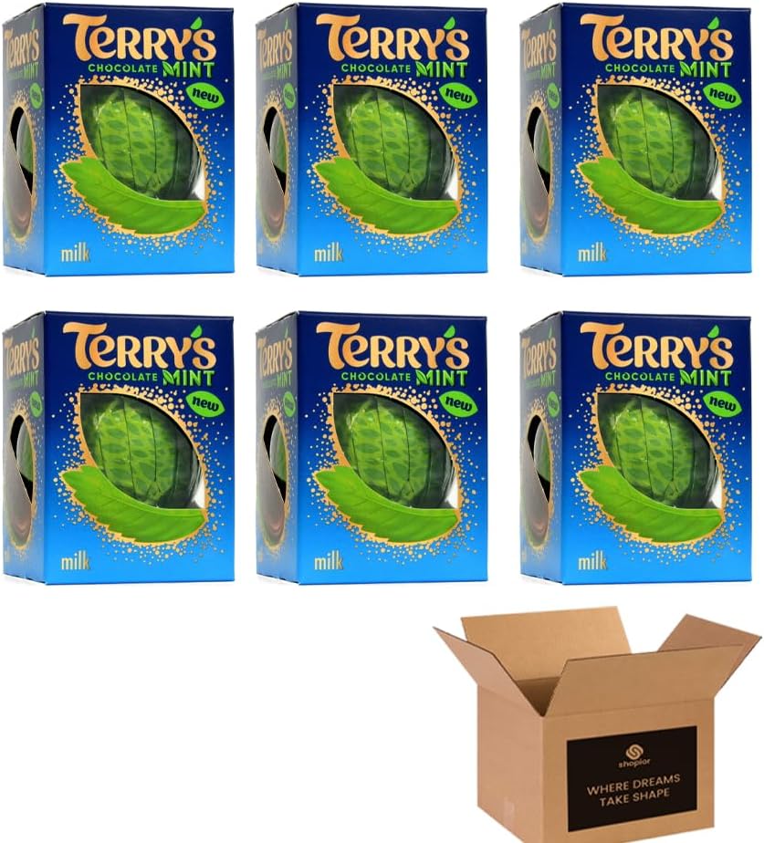 Variety Pack – Milk Chocolate, Mint & Orange Flavours – Tasty British Choco Treat | For Sharing, Gifting, Christmas, Birthday & Hampers - Kids Adult Treats (Pack 6, Terry's Orange)