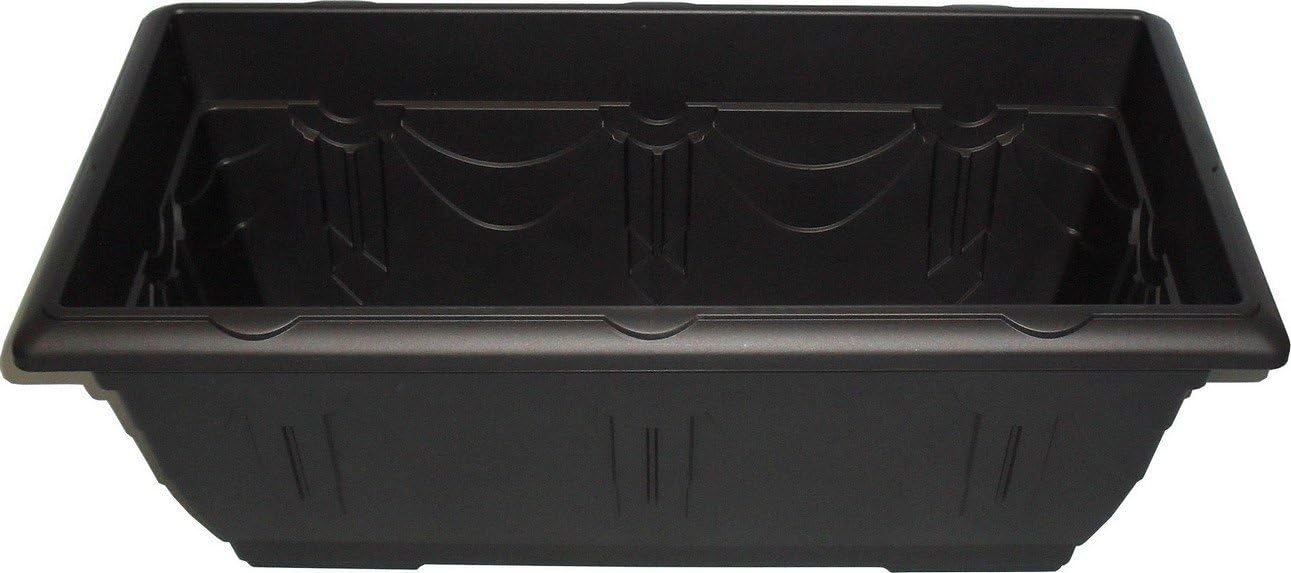 Whitefurze G02064 60cm Venetian Patio Planter - Black