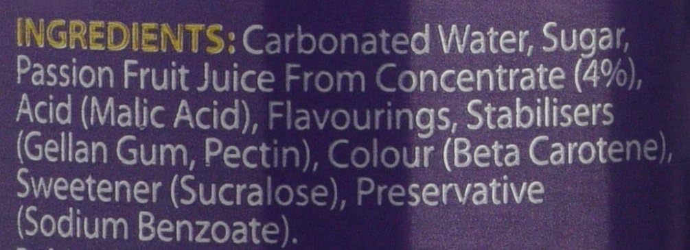Rubicon Sparkling Passion Fruit Juice Drink 330 ml x 8 (Pack of 3, Total 24 Cans)