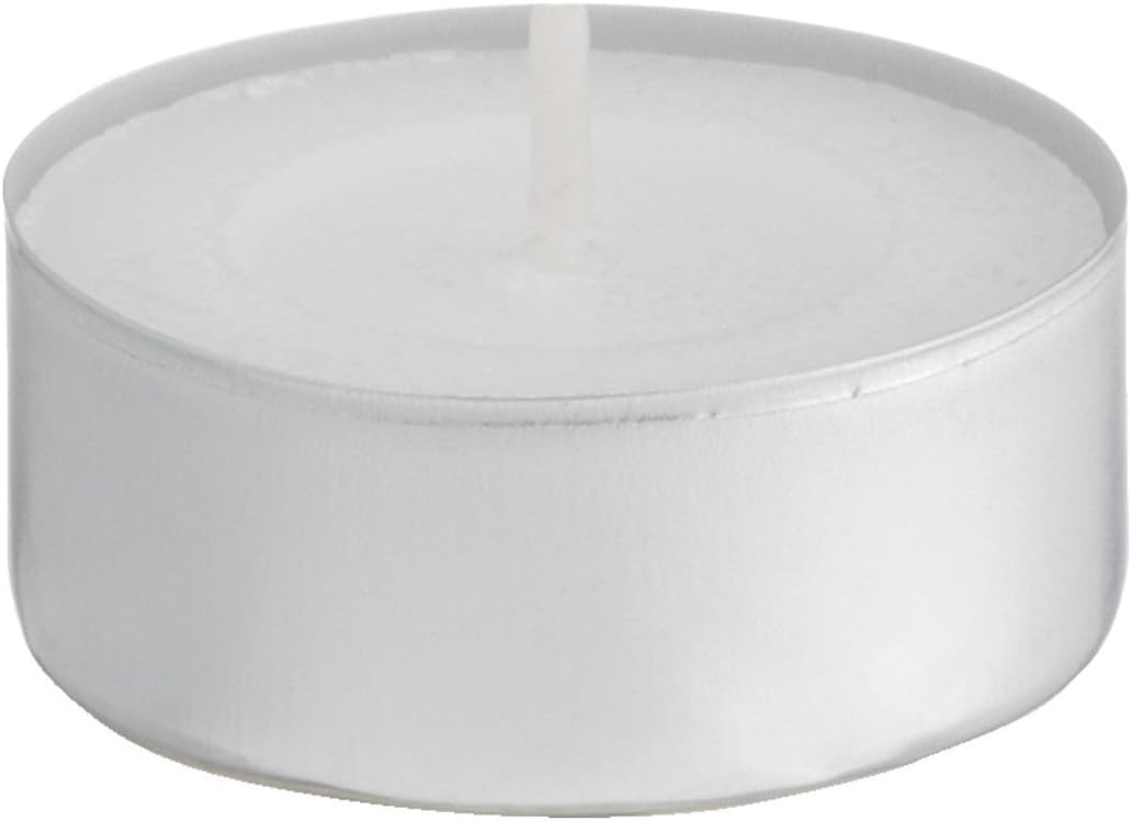 Baltus Pack of 50 Unscented Wax Night Lights Tealights Candles 8 Hour Burn Time