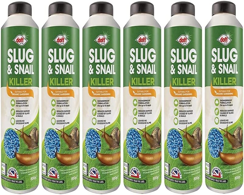 Shopior | Slug & Snail Killer 800g | Protect Garden with Powerful Organic Slug and Snail Killer Repellent Control Pellets | Pet-Friendly Organic Gardening Slug Trap Stops Pests (Pack of 1)