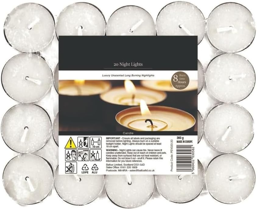 Pride Home & Garden PHG Fresh Scented Tealight Candle 8 Hour Burn Time Long-Lasting Set Fancy Decor Premium Quality (Vanilla and Sandalwood) (PHG-FSTC_8HRS)