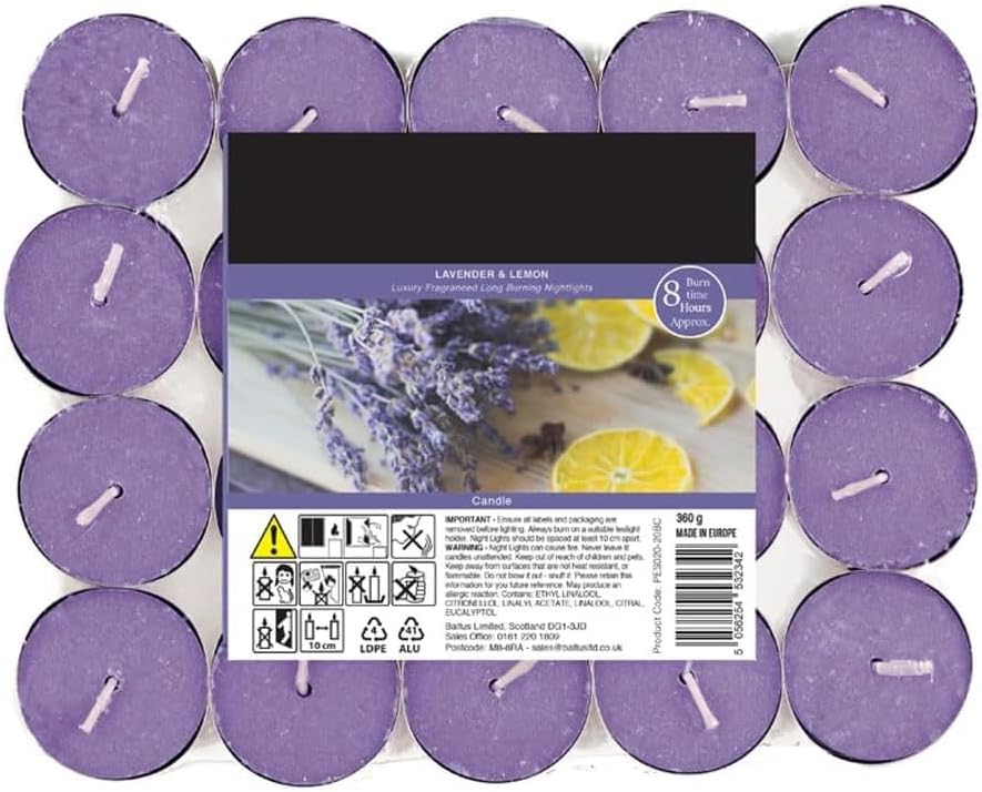 Pride Home & Garden PHG Fresh Scented Tealight Candle 8 Hour Burn Time Long-Lasting Set Fancy Decor Premium Quality (Vanilla and Sandalwood) (PHG-FSTC_8HRS)