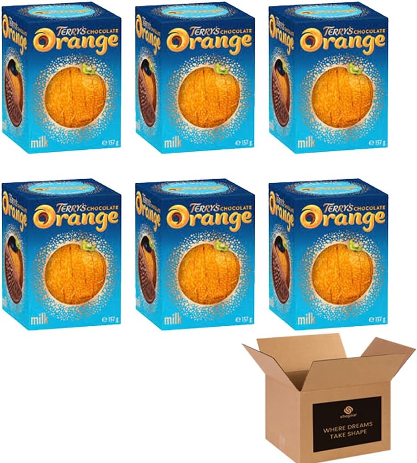 Variety Pack – Milk Chocolate, Mint & Orange Flavours – Tasty British Choco Treat | For Sharing, Gifting, Christmas, Birthday & Hampers - Kids Adult Treats (Pack 6, Terry's Orange)
