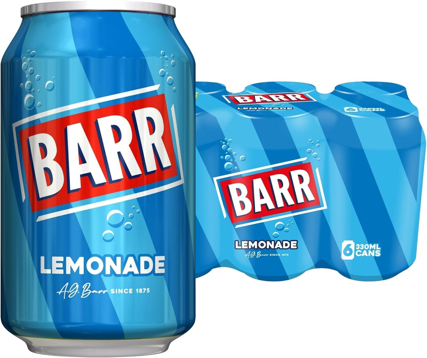 BARR Tizer 24 Pack Citrus Flavoured Fizzy Drink "Fizzingly Fun" - 24 x 330ml Cans