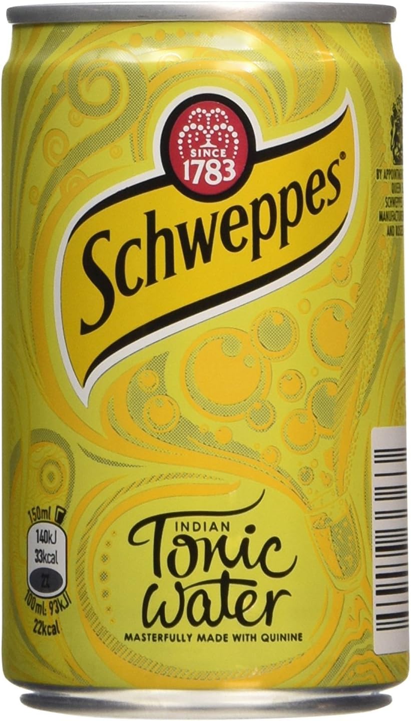 Schweppes Indian Tonic Water Can, 12 x 150ml