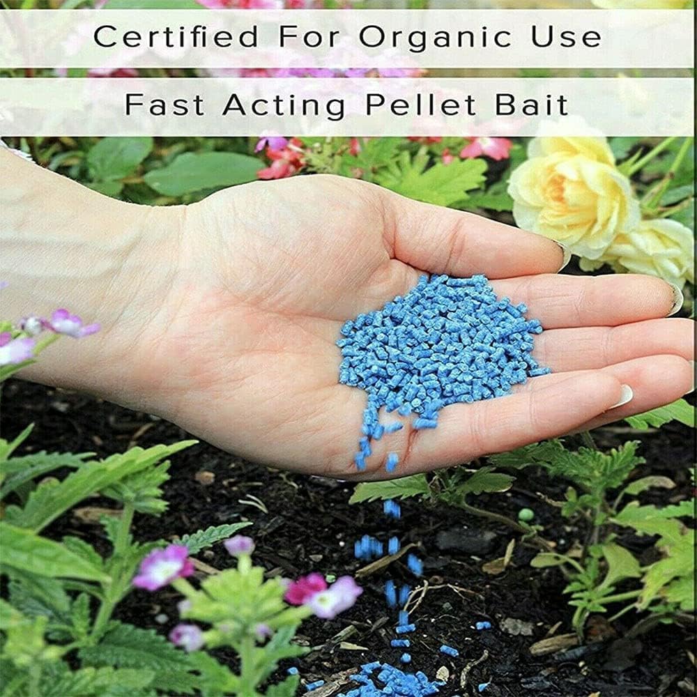 Shopior | Slug & Snail Killer 800g | Protect Garden with Powerful Organic Slug and Snail Killer Repellent Control Pellets | Pet-Friendly Organic Gardening Slug Trap Stops Pests (Pack of 1)