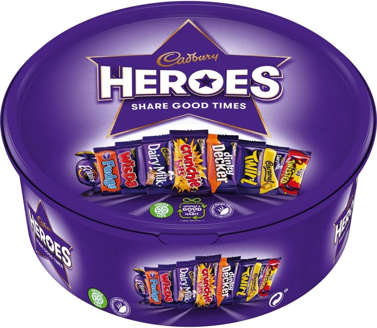 Cadbury Heroes Chocolate Tub 550G
