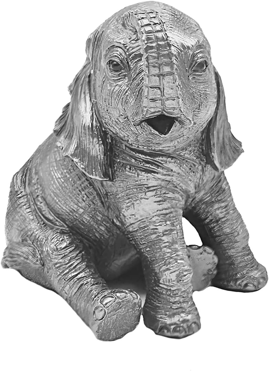 The Leonardo Collection LP48923 Reflections Silver Elephant Ornament, Boxed