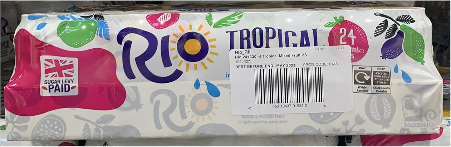 Rio Tropical Fruit Juice Drink 330 ml (Pack of 24)