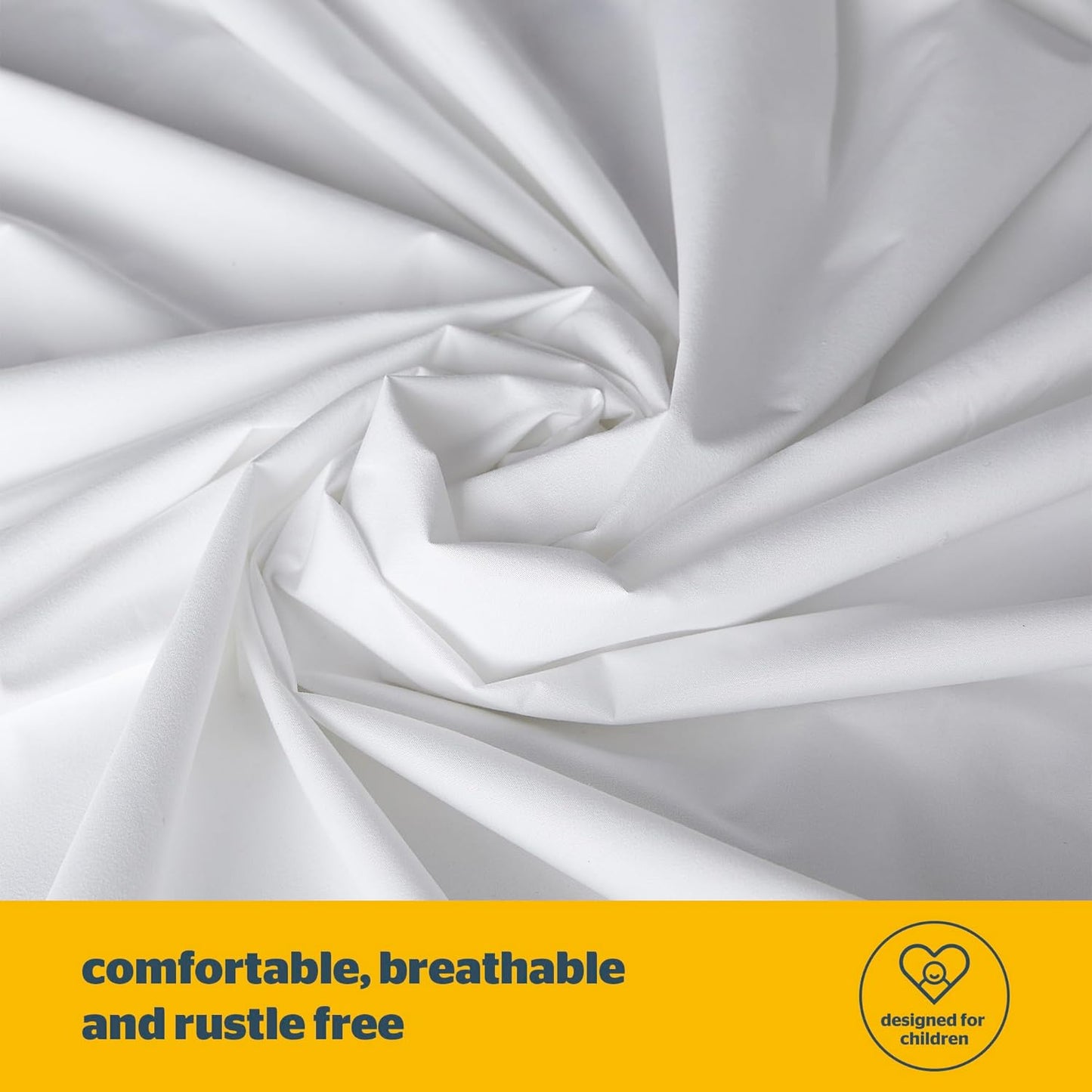 Silentnight Healthy Growth Waterproof Mattress Protector - Deep 30cm Quiet Waterproof Mattress Pad with Fitted Skirt and Soft Touch Cover - Hypoallergenic, Single, White