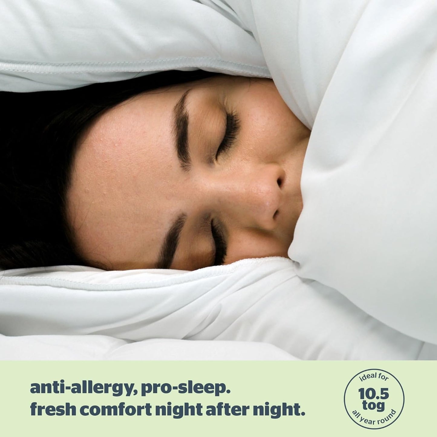 Silentnight Anti Allergy Super-King Size Duvet 10.5 Tog - All Year Round Winter Quilt Duvet Anti-Bacterial and Machine Washable with Allergy UK Approved Anti Allergy Fibres - Super-King Size Bed