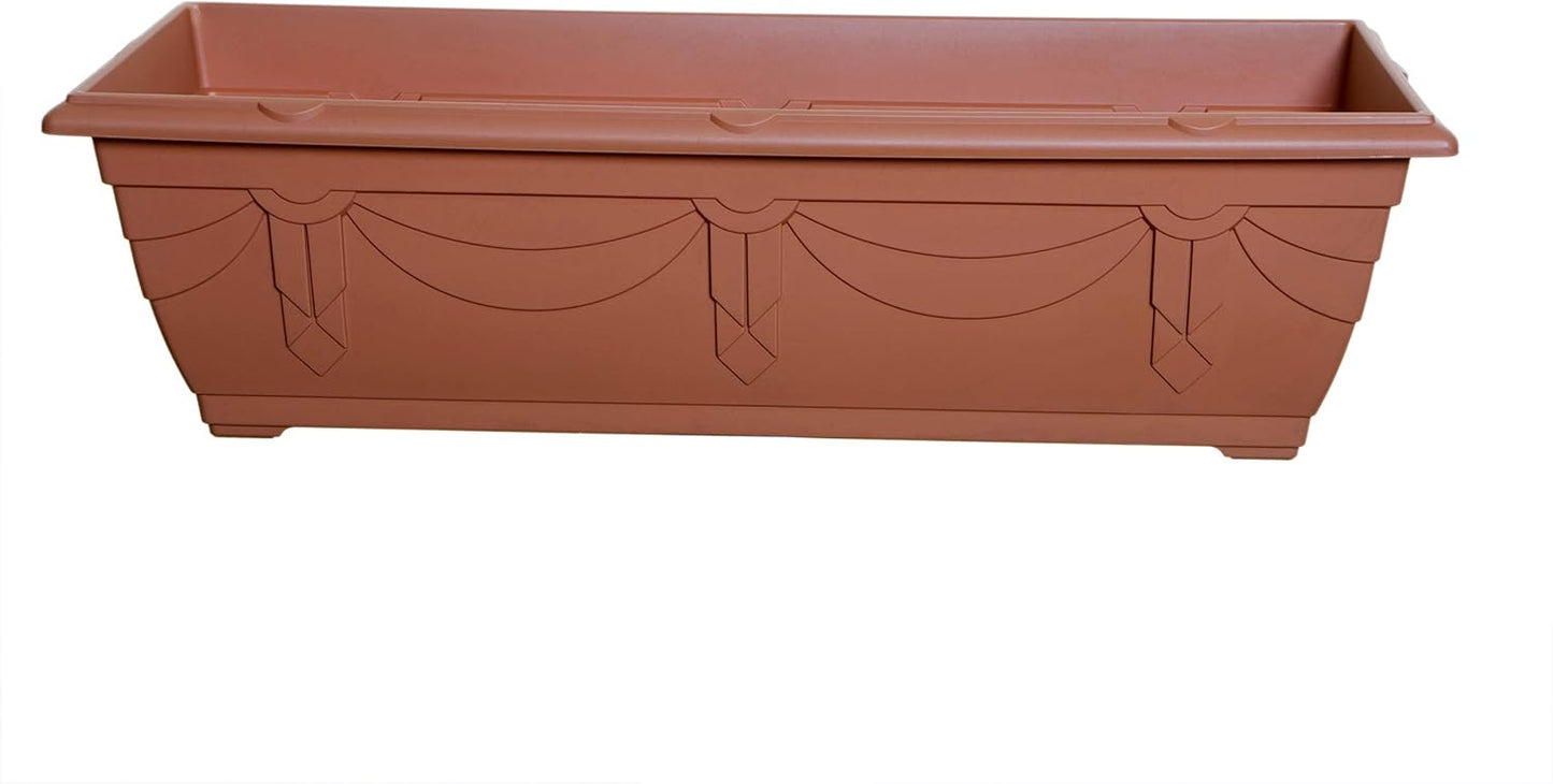 Whitefurze G02064 60cm Venetian Patio Planter - Forest Green