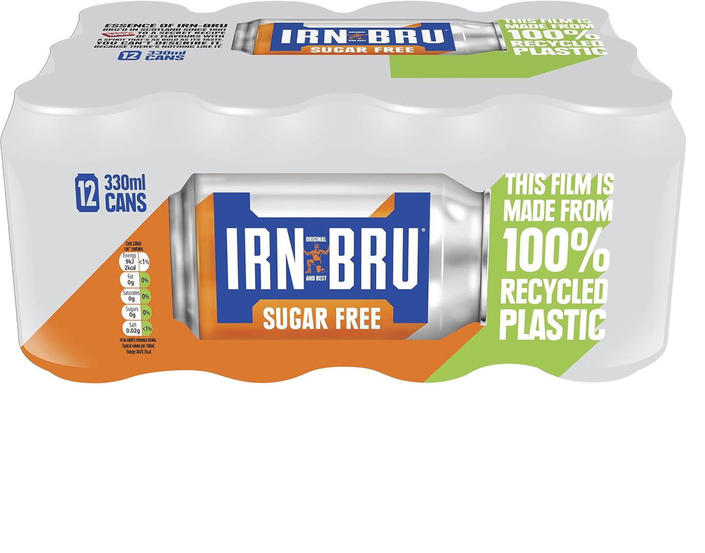 IRN-BRU 1901, 24 Pack A Very Special Vintage Recipe, No Caffeine, Full Sugar, Taste The First Ever IRN-BRU Recipe - 24 x 330ml Cans