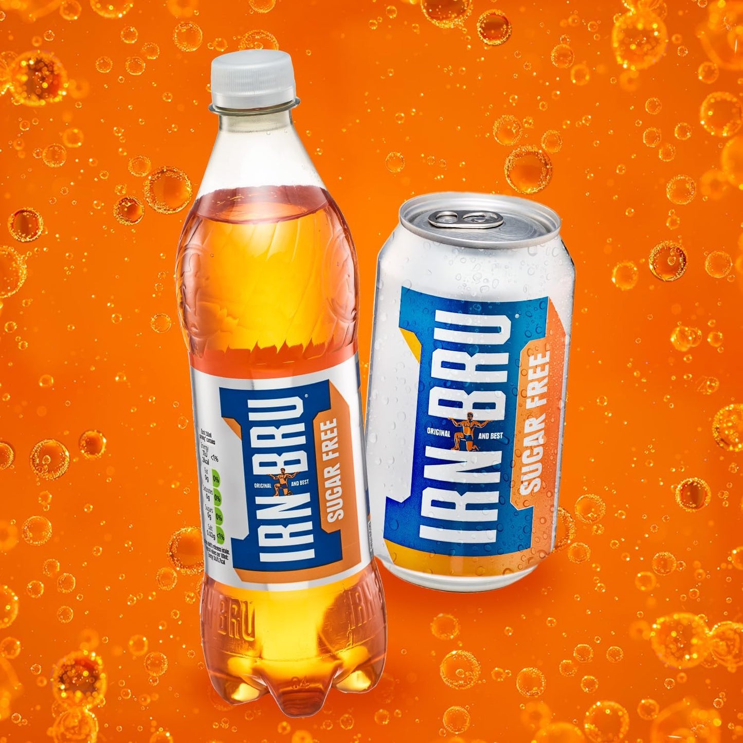 IRN-BRU Sugar-Free Diet, 24 Pack Zero No Sugar & Low Calorie Fizzy Drinks Multipack Cans - 24 x 330ml Cans