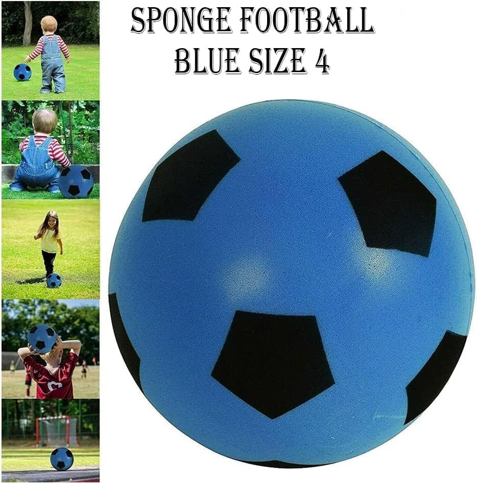 Size 4 Garden Game Footballs | Sponge Foam Soccer Ball | Outdoor Games for Kids | Indoor Football, Kids/Adults Garden and Beach Games | Soft Toddlers Ball