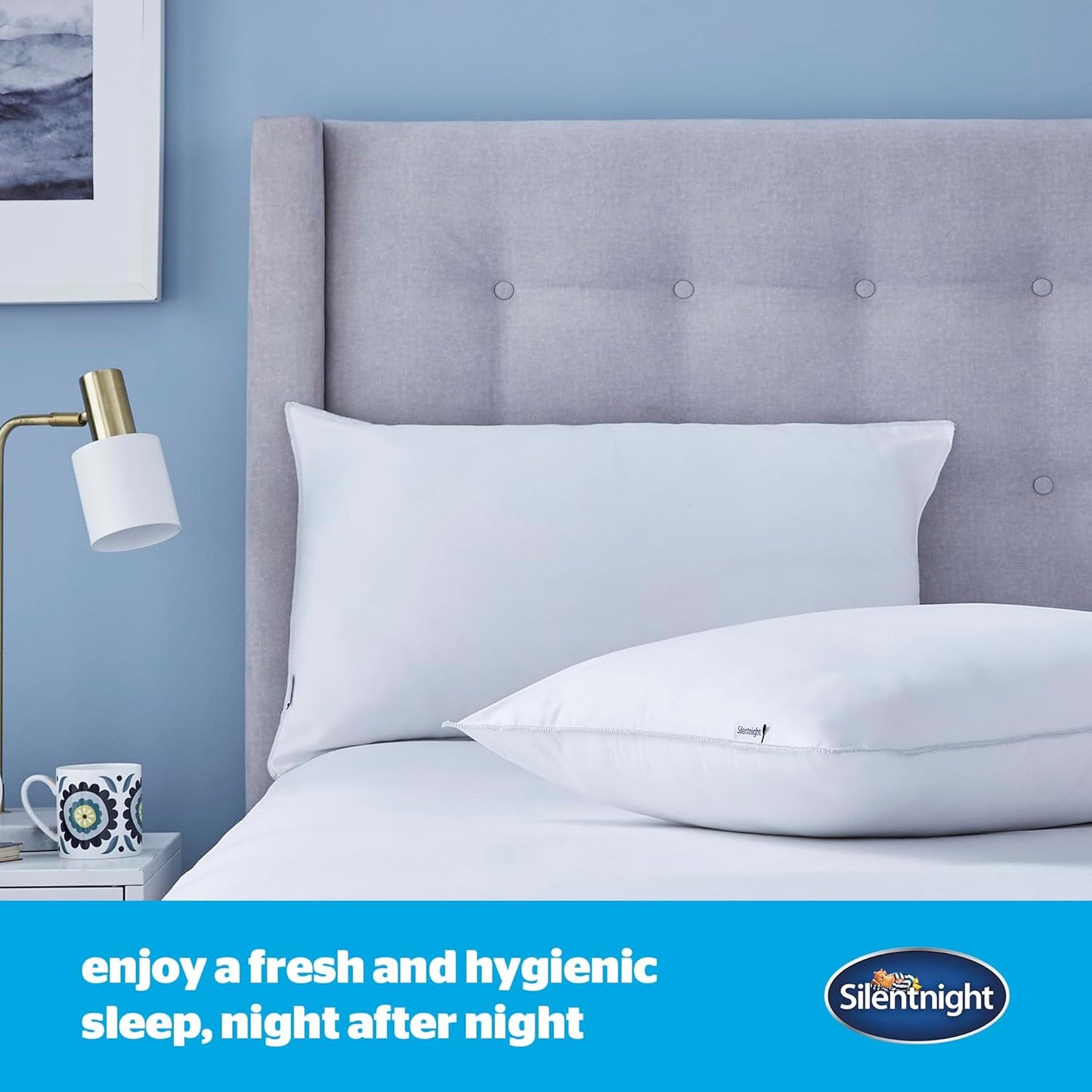 Silentnight Superwash Pillows 4 Pack - Pack of 4 Medium Support Pillows Designed to Withstand Repeated Machine Washing for Fresh and Hygienic Sleep - Hypoallergenic,White