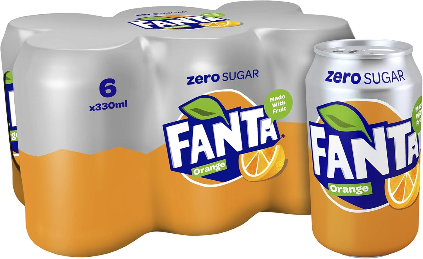 Fanta Can Orange Zero 330 ml (Pack of 24)