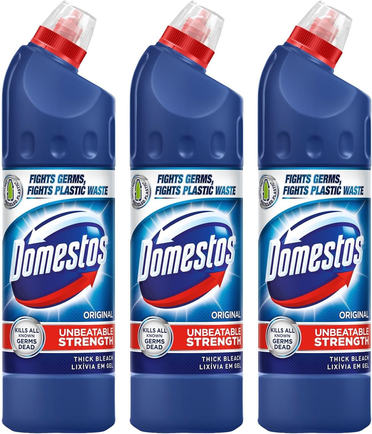 Domestos Toilet Bleach Blue 750ml Pack of 3 - 481001