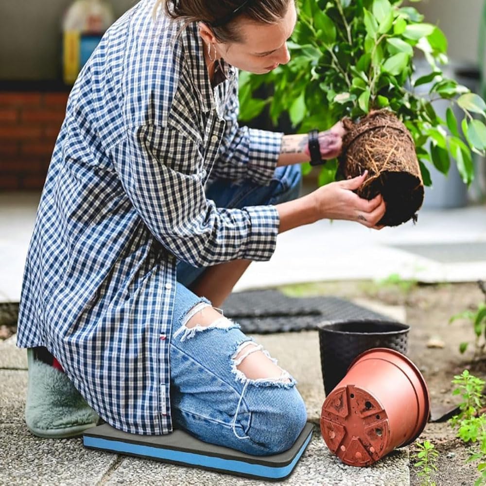 shopior Heavy Duty Kneeling Mat Set of 2 – Extra Thick Waterproof Foam Pads for Gardening, Baby Bath, Cleaning, Exercise & Work – Comfortable Floor Kneeler Cushion – Lightweight & Durable