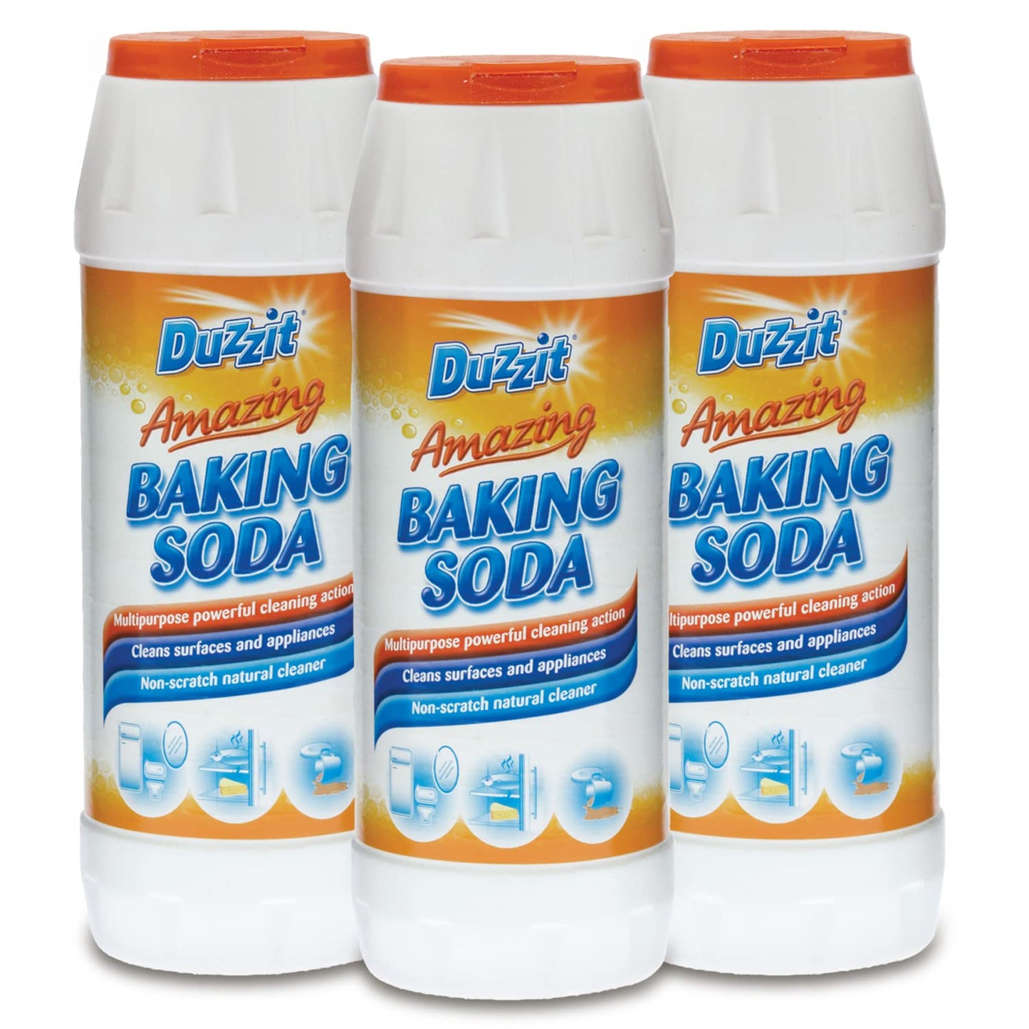 Duzzit Baking Soda, Cleans, Deodorises & More! Triple Pack, 100'S Of Uses