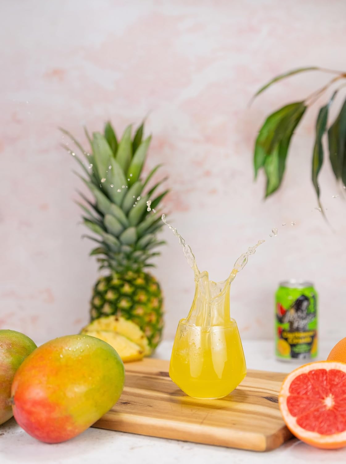 Levi Roots Caribbean Crush – Sparkling Fruit Juice Drink – Grapefruit, Mango & Pineapple – 24 x 330ml Cans – Vegetarian – Tropical Flavour – Party & Vending Pack