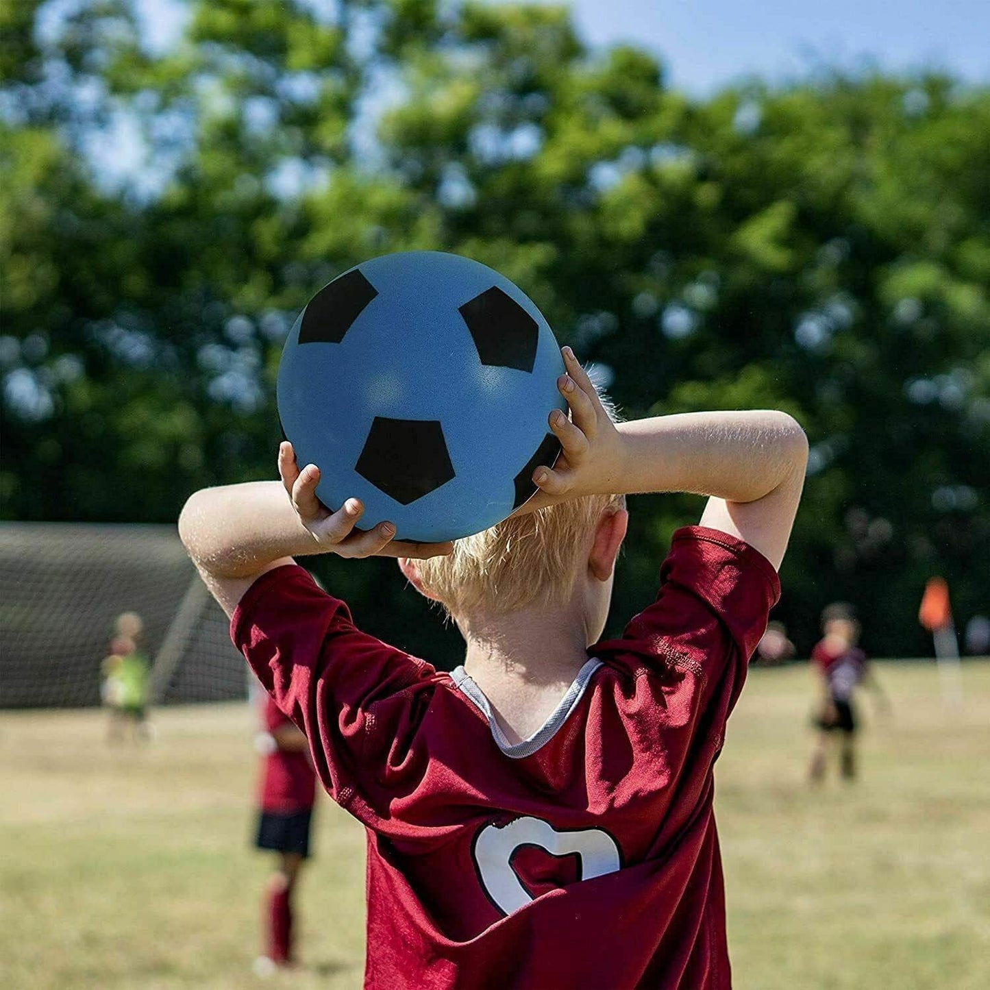 Size 4 Garden Game Footballs | Sponge Foam Soccer Ball | Outdoor Games for Kids | Indoor Football, Kids/Adults Garden and Beach Games | Soft Toddlers Ball