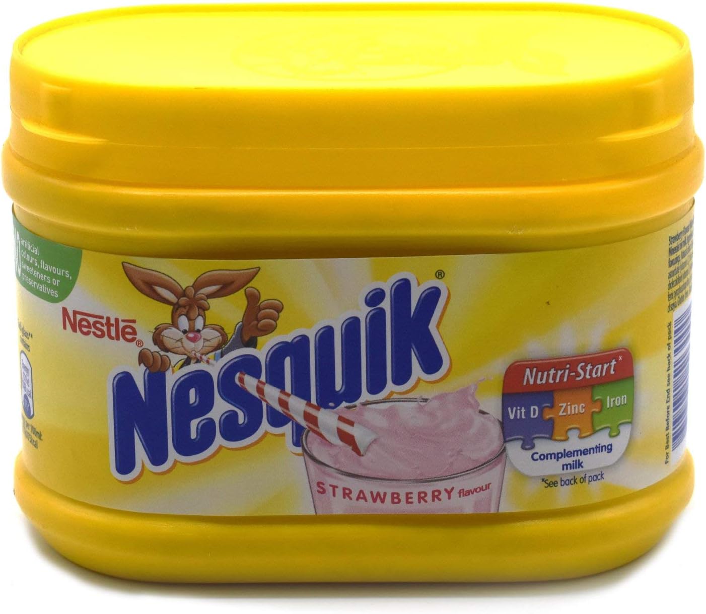 Nesquik Strawberry and Banana Flavour Bundle | Enjoy These Classic Flavours with Your Milk | 1x300g Strawberry Tub and 1x300g Banana Flavour Tub | Total of 2 x 300g Tubs
