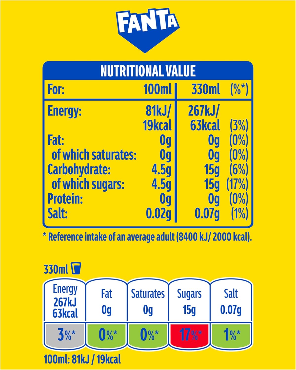 Fanta Can Lemon 330 ml (Pack of 24)