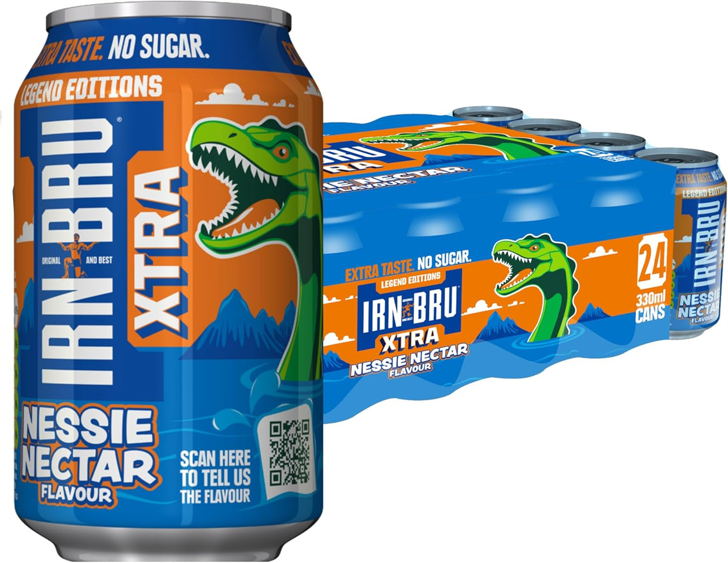 IRN-BRU 1901, 24 Pack A Very Special Vintage Recipe, No Caffeine, Full Sugar, Taste The First Ever IRN-BRU Recipe - 24 x 330ml Cans