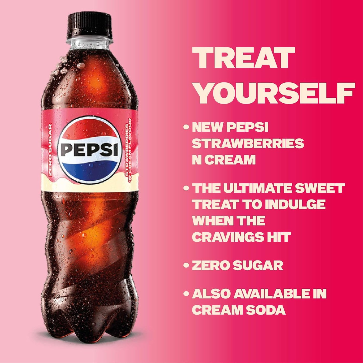 Pepsi Strawberry & Cream 500ml (Pack of 12)