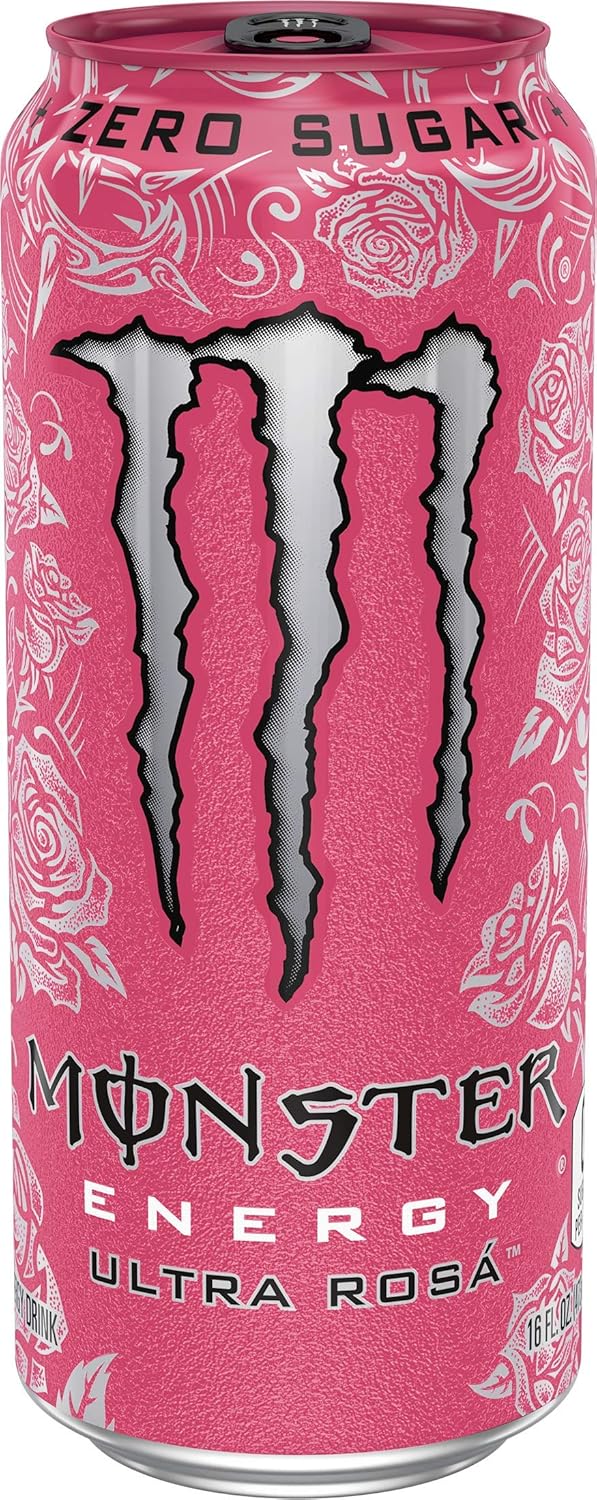 Monster Energy Ultra Rosá sugar-free energy drink, 473 ml (pack of 24).