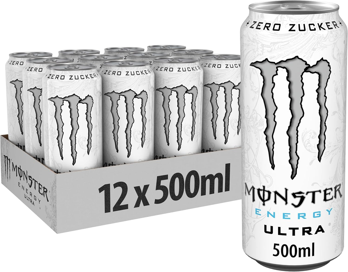 Monster Energy Ultra Rosá sugar-free energy drink, 473 ml (pack of 24).
