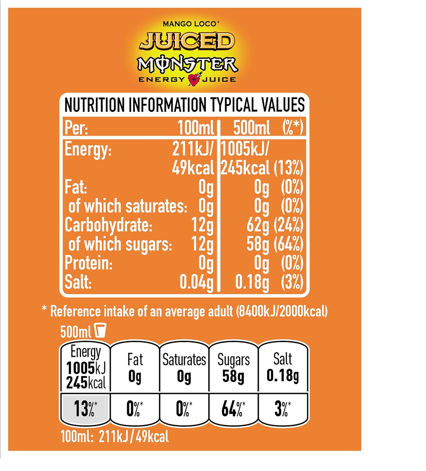 Monster Mango Loco Cans, 12 x 500 ml