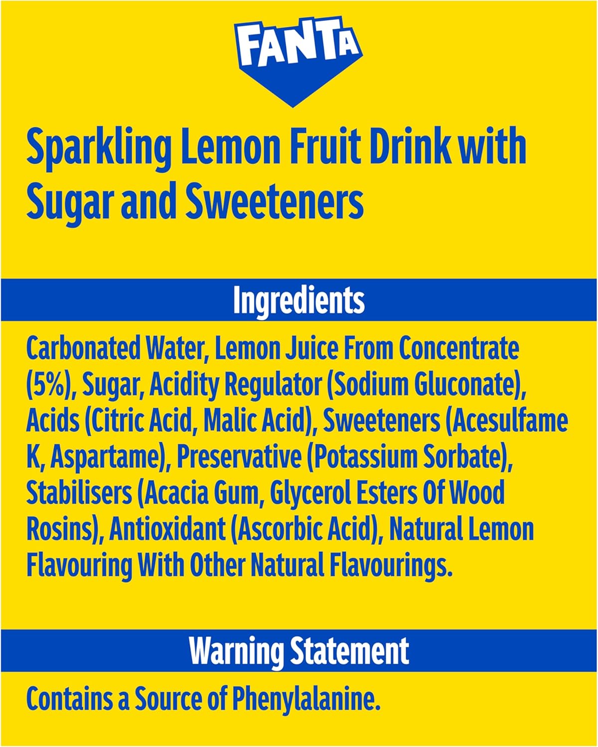 Fanta Can Lemon 330 ml (Pack of 24)