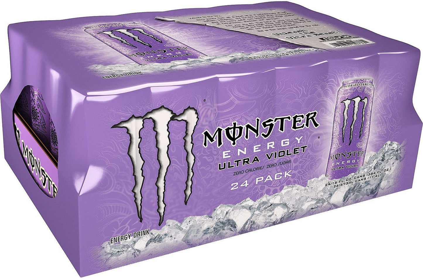 Monster Energy Ultra Rosá sugar-free energy drink, 473 ml (pack of 24).