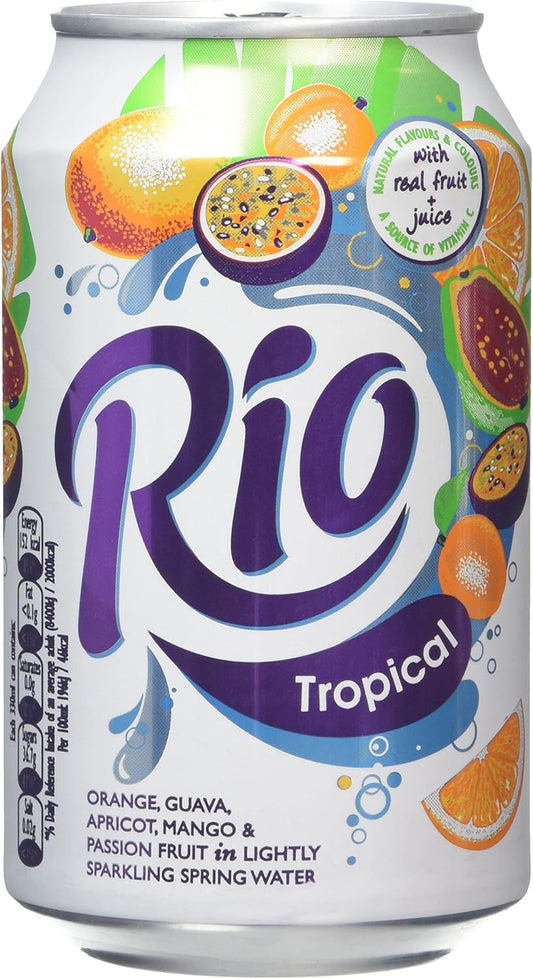 Rio Tropical Fruit Juice Drink 330 ml (Pack of 24)