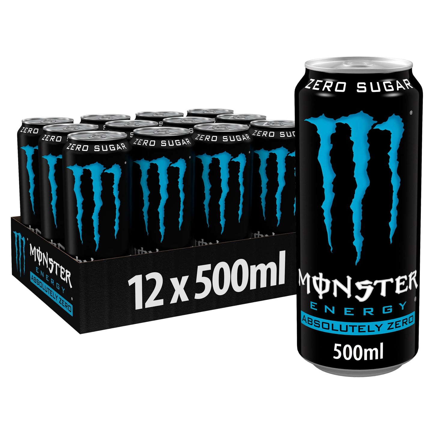 Monster Energy Drink Absolutely Zero Sugar 12 x 500ml