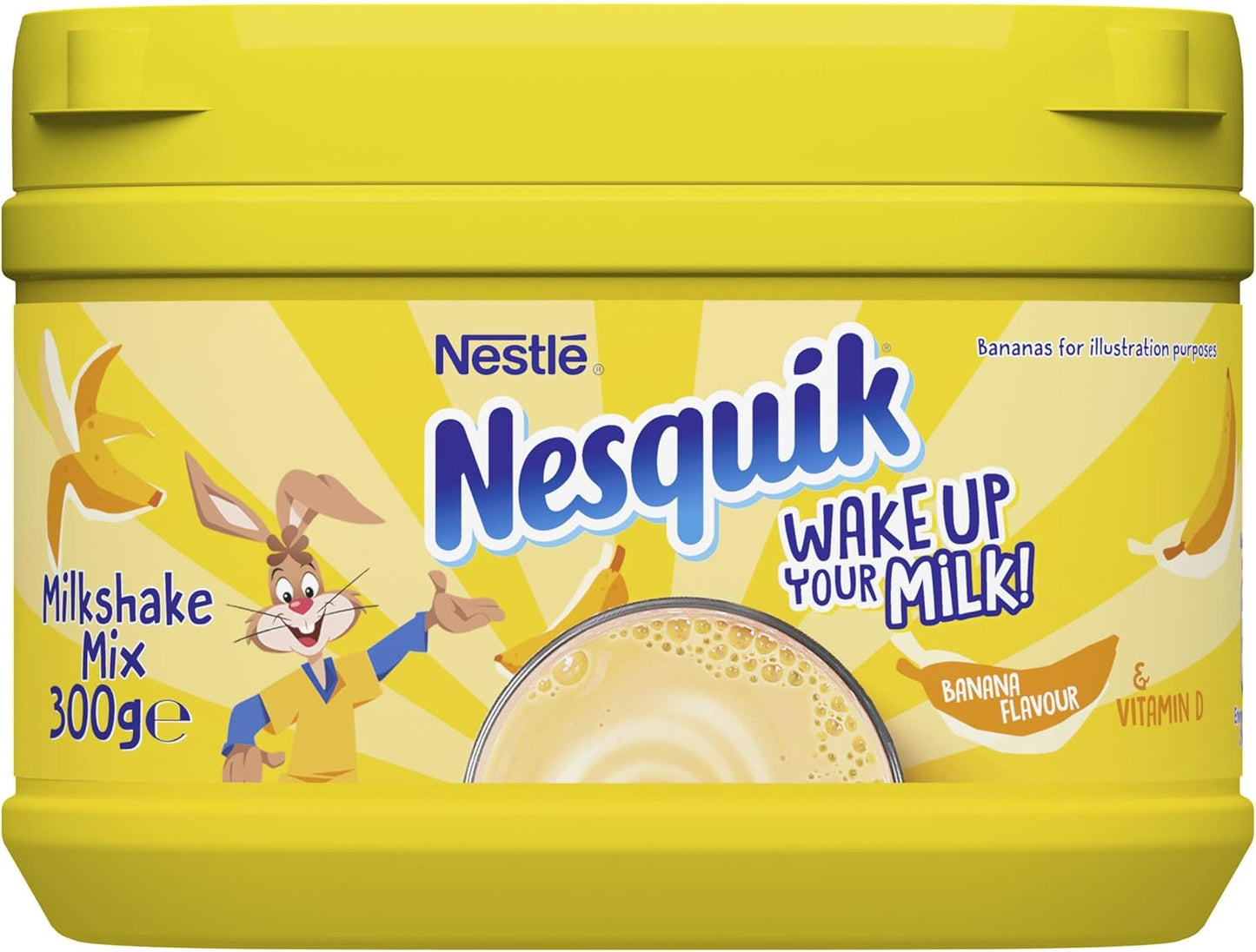 Nesquik Banana Flavour Milkshake Powder 300 g (Pack of 5)