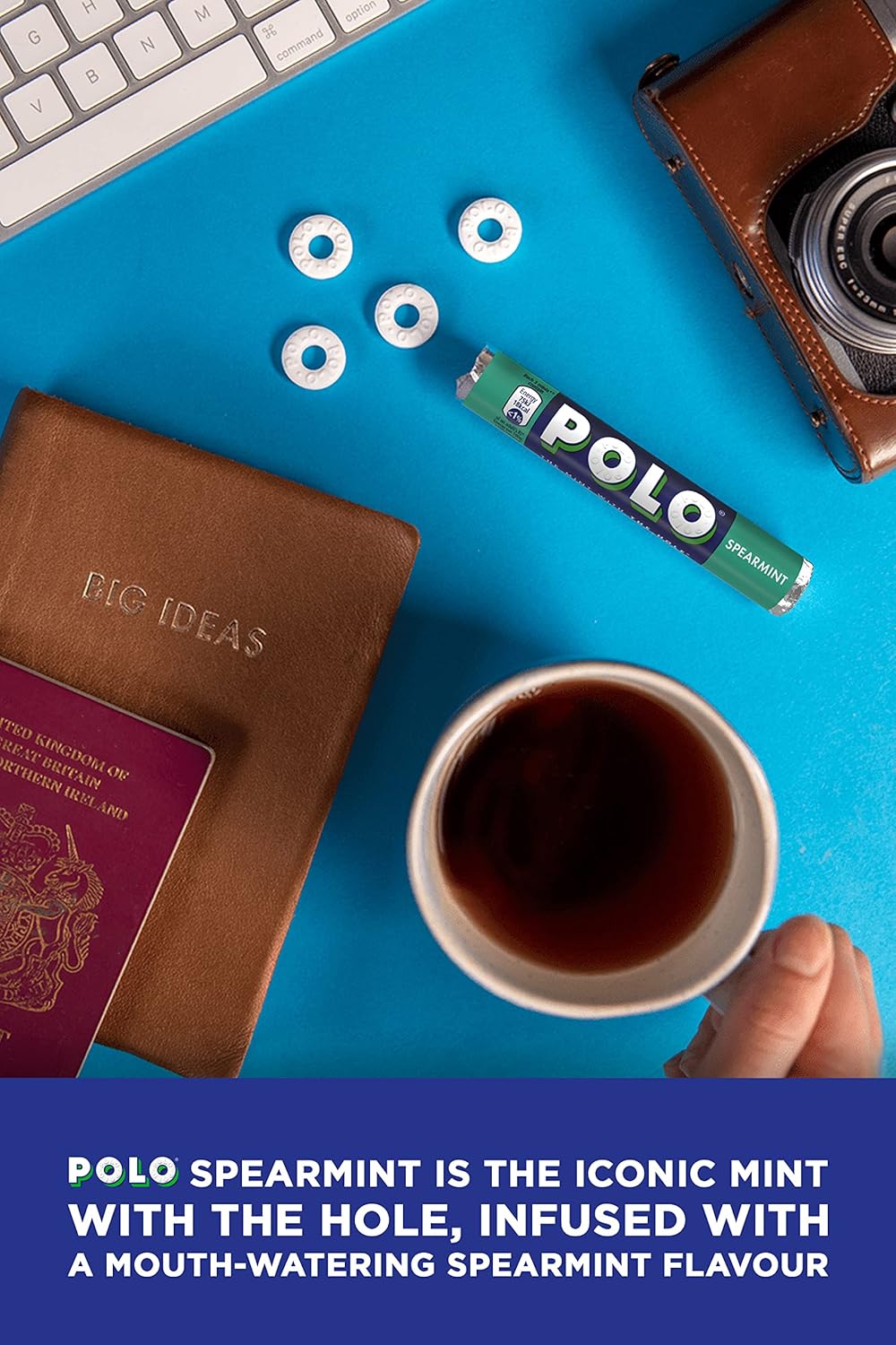 Polo Spearmint Mints Tubes, 32 x 34 g