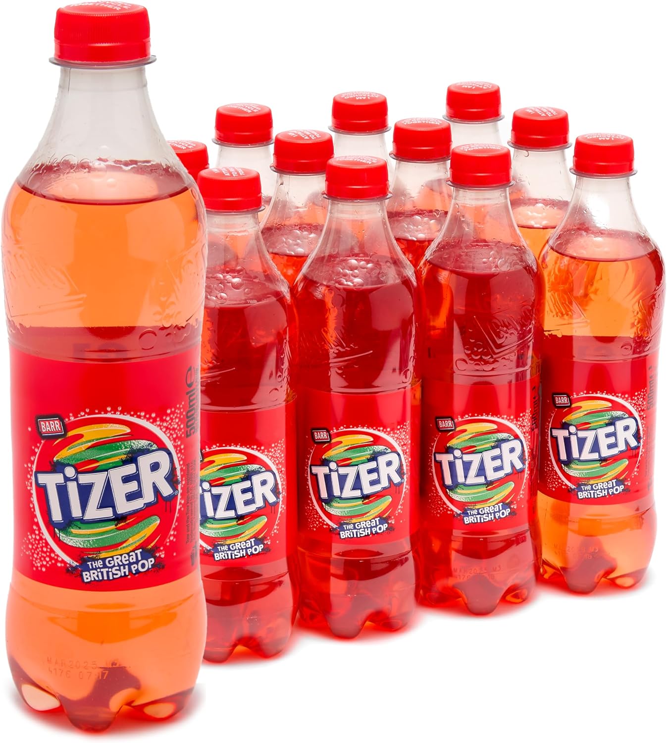BARR Tizer 24 Pack Citrus Flavoured Fizzy Drink "Fizzingly Fun" - 24 x 330ml Cans