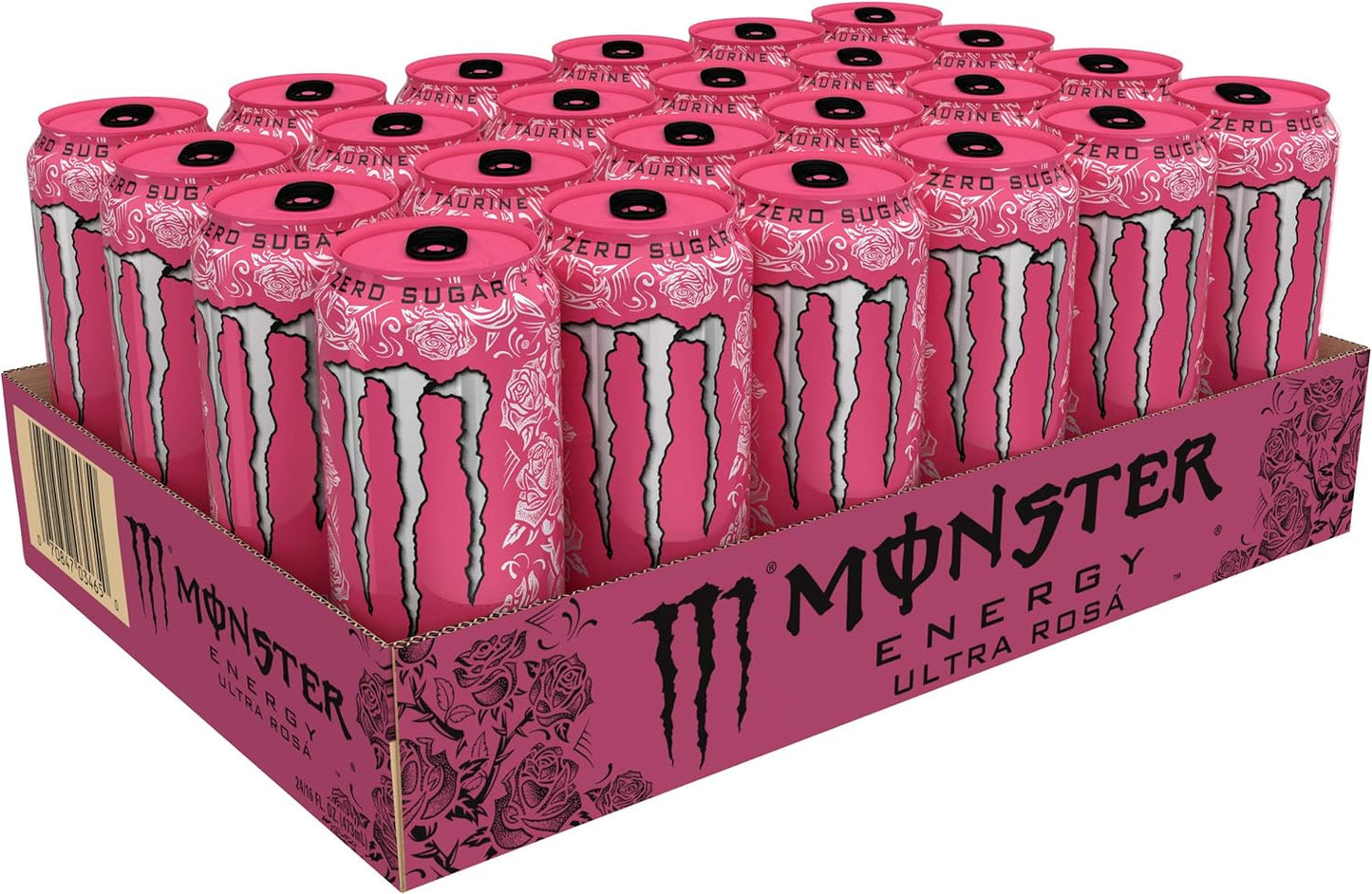 Monster Energy Ultra Rosá sugar-free energy drink, 473 ml (pack of 24).