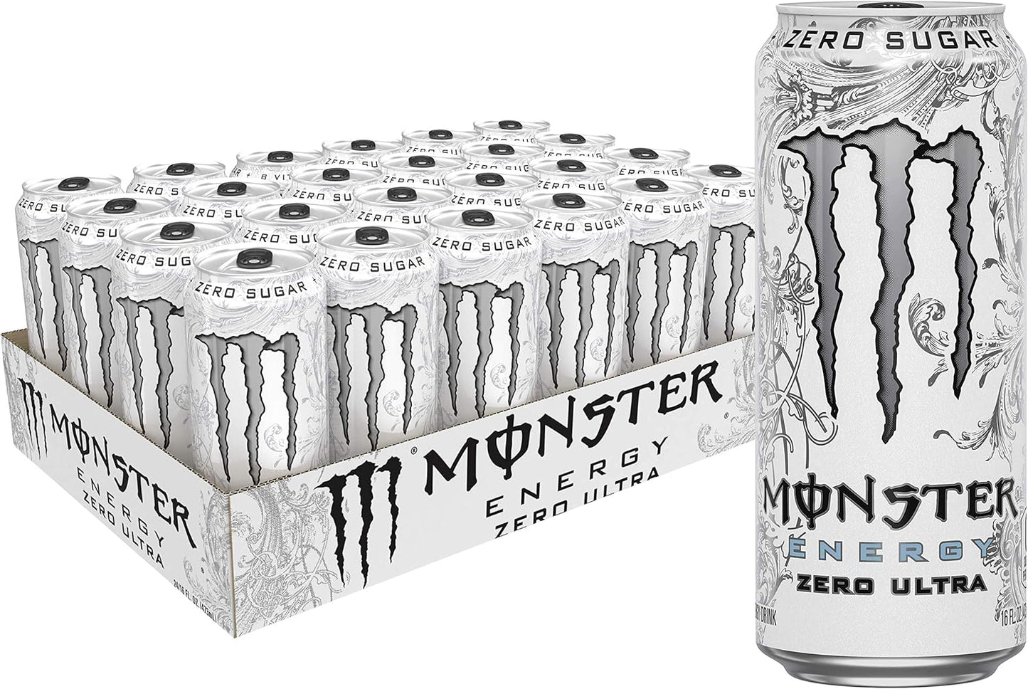 Monster Energy Ultra Rosá sugar-free energy drink, 473 ml (pack of 24).