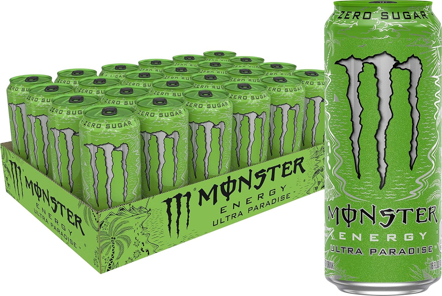 Monster Energy Ultra Rosá sugar-free energy drink, 473 ml (pack of 24).