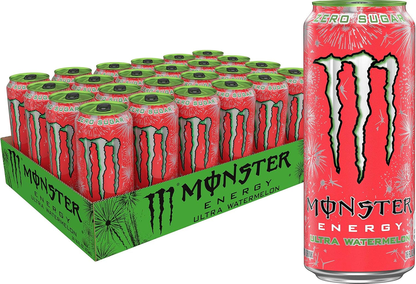Monster Energy Ultra Rosá sugar-free energy drink, 473 ml (pack of 24).